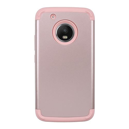 Coque en TPU or rose combo antichoc amovible pour Motorola Moto G5 Plus
