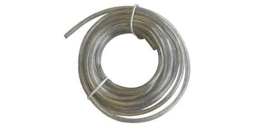 Câble plastique plat pour éclairage déco 121550 translucide 3 m