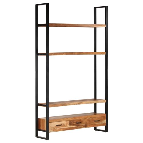 Buffet en bois d'acacia solide 118x30x200cm