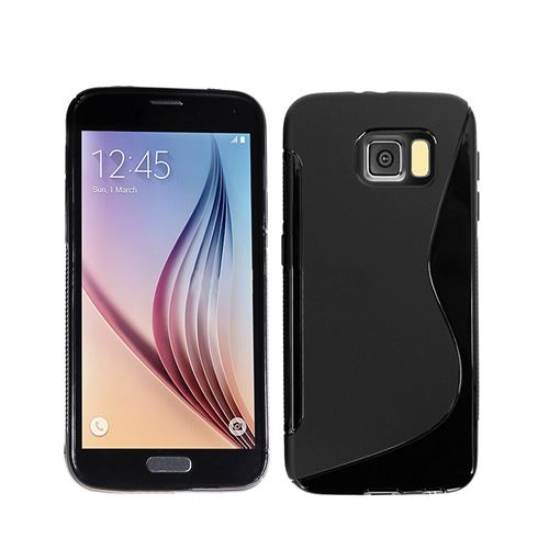 Coque Gel Vague S Pour Samsung Galaxy S7 Edge - Noir