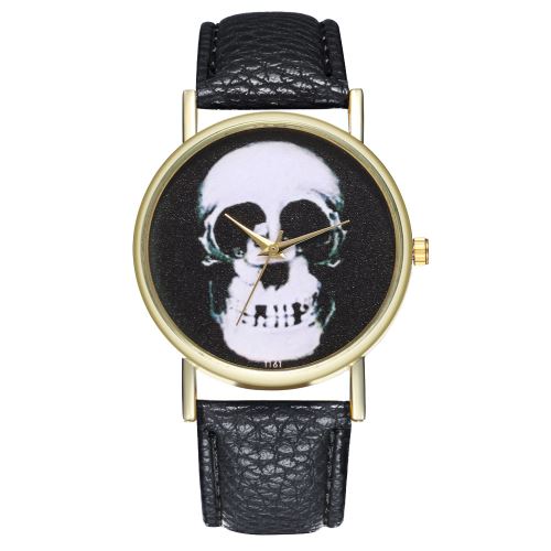 bracelet en cuir montre la personnalité des hommes et des femmes regarder tendance jeune étudiant montre à quartz montre mâle T161-Anoir