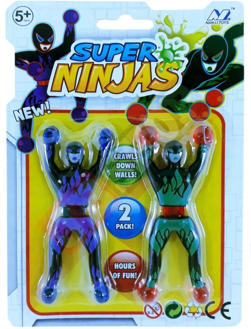 Jonotoys séparateur de fenêtre Superninja's vert / bleu 2-pièces