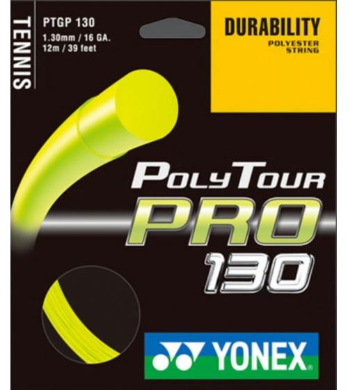 Yonex corde de tennis 1Polytour Pro,30 corde épaisseur 12 mètres jaune