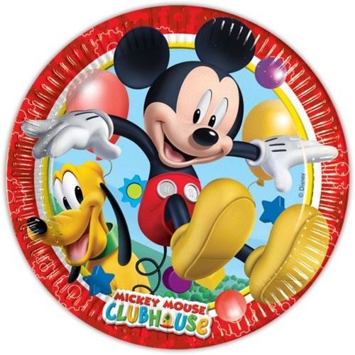 8 assiettes mickey clubhouse