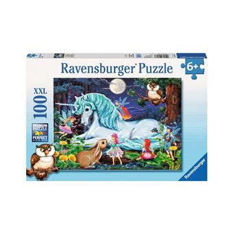 Puzzle Ravensburger 100 Pièces XXL – La Forêt Magique – Dimensions 49 X 36 Cm – Dès 7 Ans