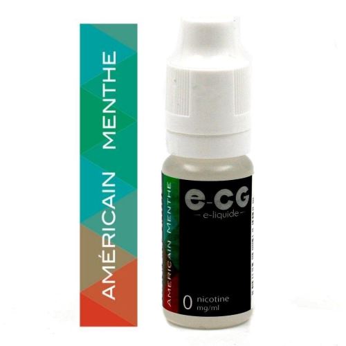 Lot de 5 Flacons E-CG - Américain Menthe 0 mg/ml