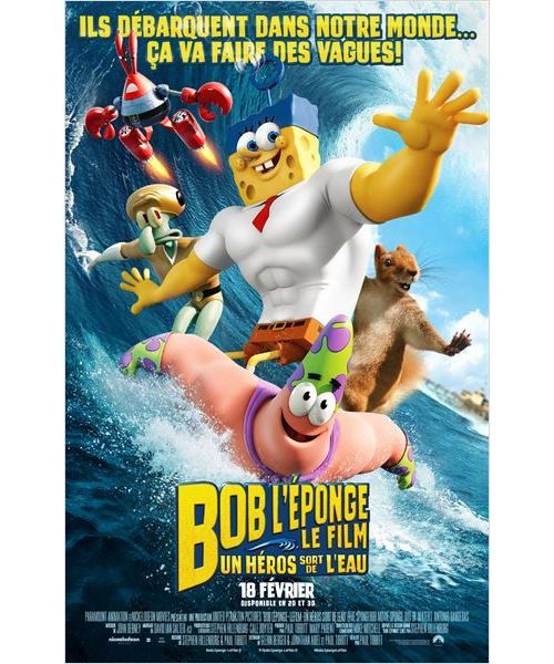 Bob L'éponge Le Film : Un Héros Sort De L'eau AFFICHE CINEMA ORIGINALE