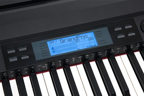 Vidaxl piano numérique avec pédales 88 touches noir panneau mélamine VIDAXL