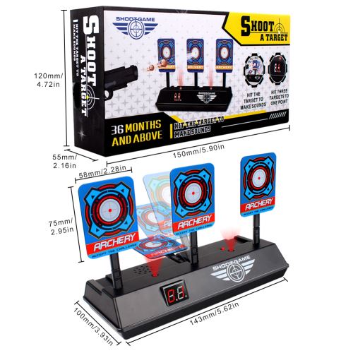 Cible de notation électronique Jouet de Tir PR Pistolets Nerf N-Strike Elite/Mega Jeu - 2WINDEAL