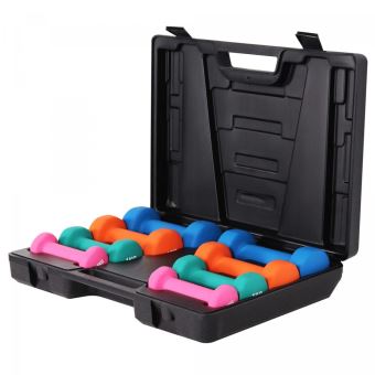 Gorilla Sports Set D Halteres Fitness De 10 Kg Coffret De