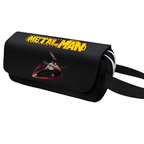 Trousse à crayon Chainsaw Man pour Garçon et Filles (PC5711) 21x10x5 cm Noir