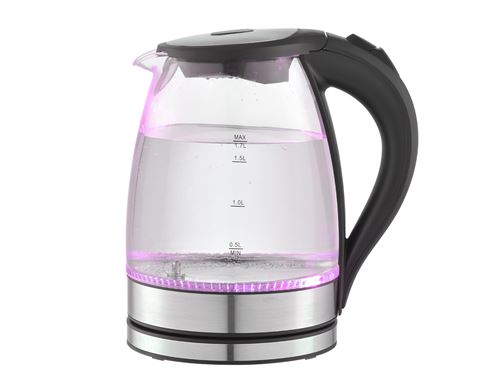 Bouilloire éléctrique 2200W en verre et inox 1.7 L PURLINE