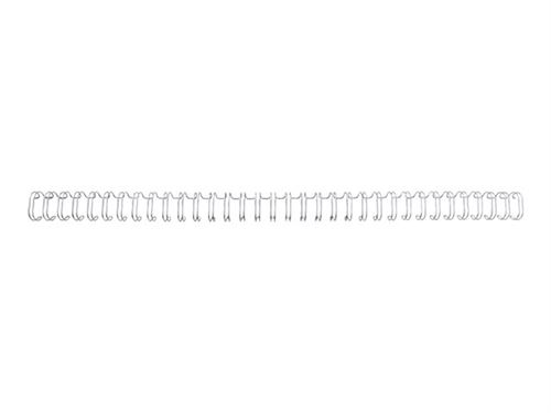 GBC WireBind - 5 mm - 34 anneaux - A4 (210 x 297 mm) - 35 feuilles - argent - 100 unités fil de ligature