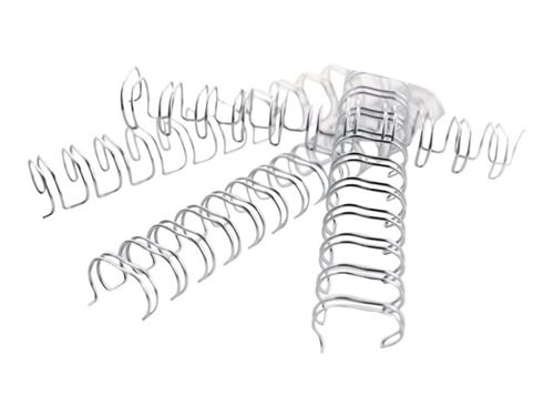 GBC WireBind - 5 mm - 34 anneaux - A4 (210 x 297 mm) - 35 feuilles - argent - 100 unités fil de ligature