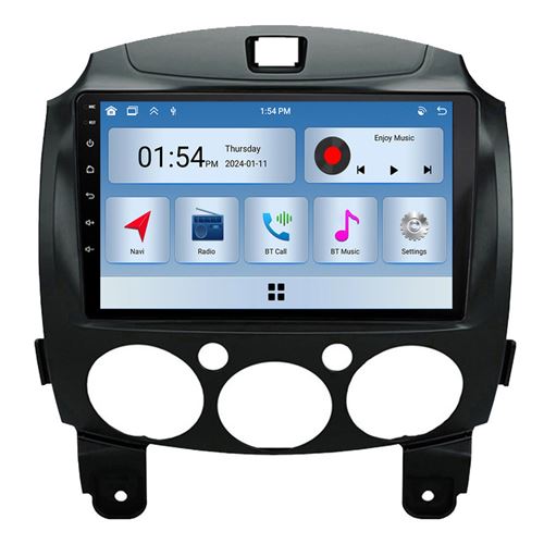 Autoradio RoverOne® Bluetooth CarPlay 2 Din 6Go RAM 128Go ROM pour Mazda 2 Mazda2 DE 2007-2014