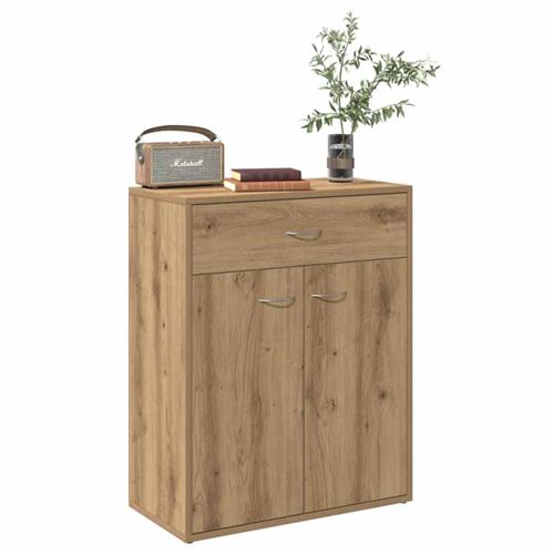 VIDAXL - Buffet - Artisanal - Chêne - 60x30x75 cm - Image 2
