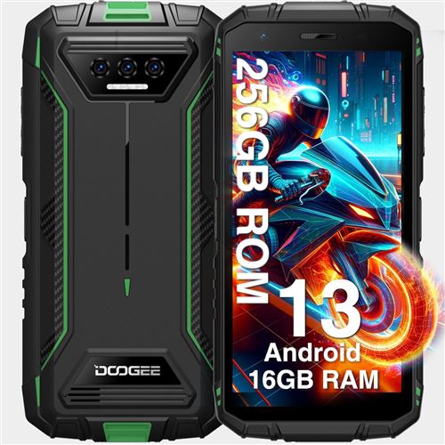 DOOGEE S41 MAX Vert 5.5” 6Go RAM 256Go ROM 6300mAh Double SIM 4G Robuste SmartPhone