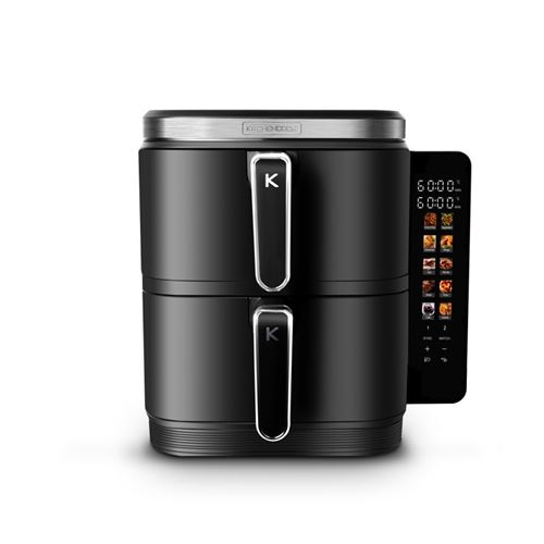 Kitchencook - Airflow 12 Led - Friteuse À Air Verticale Double - 12 L - 10 Programmes - Noir - Image 3