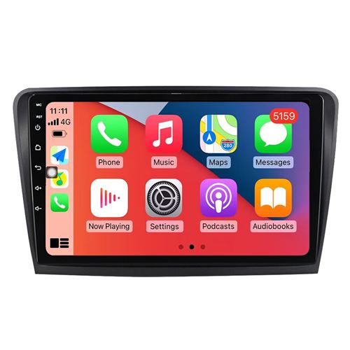 Autoradio Multimédia RoverOne CarPlay Android Auto DSP GPS pour Skoda Superb 2 B6 2013-2015