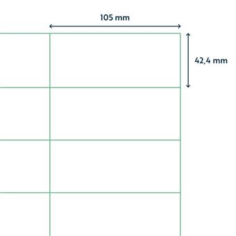 rillprint Étiquettes autocollantes 105x42,4 mm 1000 feuilles Blanc -  Étiquettes à la Fnac