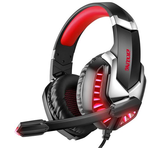 Casque Filaire ERXUNG J30 Rouge