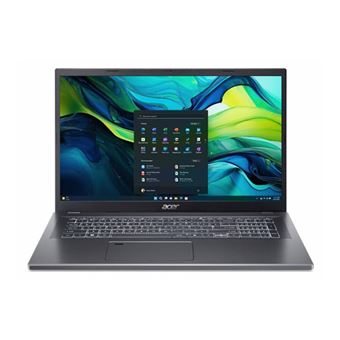 Acer Aspire 17 A17-51M - Intel Core 7 - 150U / jusqu'à 5.4 GHz - Win 11 Home - Intel Graphics - 16 Go RAM - 512 Go SSD NVMe - 17.3" IPS 1920 x 1080 (Full HD) - Wi-Fi 6E - gris acier - clavier : Suisse Allemand