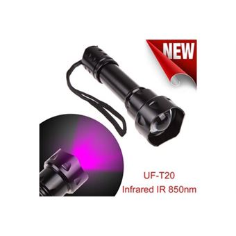 Uf-t20 infrarouge extérieur ir 850nm night vision zoom led lampe de poche lampe de poche - 1