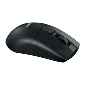 ROCCAT Burst Pro Air - Souris - ergonomique - optique - 6 boutons - sans fil - 2.4 GHz, Bluetooth 5.2 - récepteur sans fil USB - noir