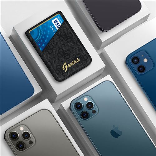 Porte-cartes Guess MagSafe Pour IPhone - Support Magnétique élégant Pour Cartes - Accessoire Mode Officiel Guess