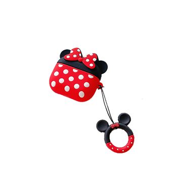 Coque Etui en silicone antichoc pour Apple AirPods 3 - Rouge - 1