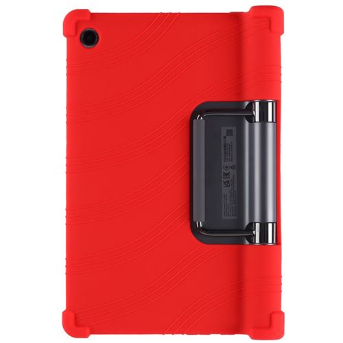 Non Communiqué Rouge Coque En Silicone Flexible Avec Béquille Pliable Pour Votre Lenovo Yoga Tab 11