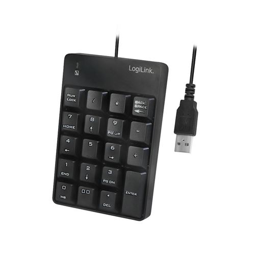 Non Communiqué Noir Pavé Numérique Usb Logilink