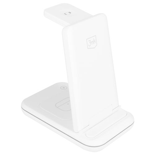Dock de charge Pliable pour iPhone Watch et Aipods 3mk Blanc