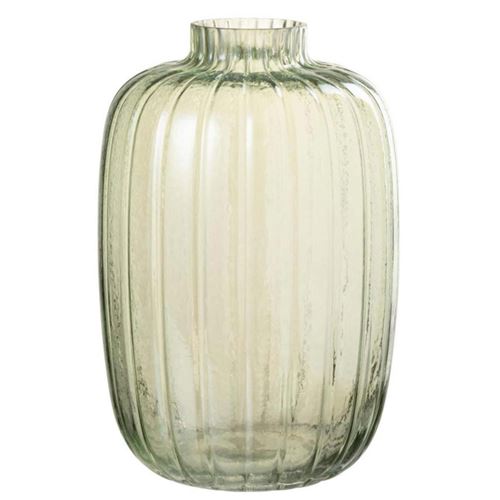 GENERIQUE - Vase Lignes - Verre - 30cm - Vert - Image 3