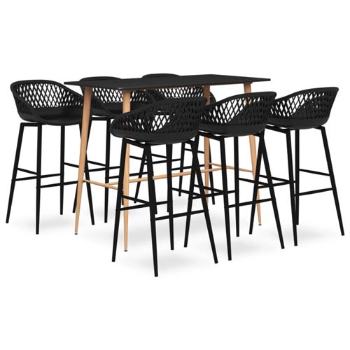 Ensemble de bar 7 pcs Noir 