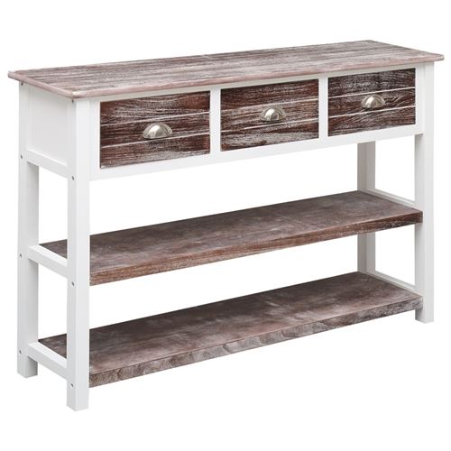 vidaXL Buffet Antique Marron 115 x 30 x 76 cm Bois