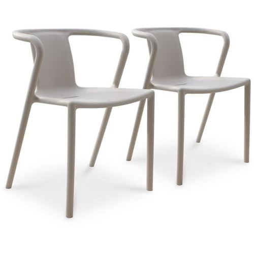 GENERIQUE - Fauteuil de jardin - Diego-Ft - Sable - Lot de 2 - Image 3