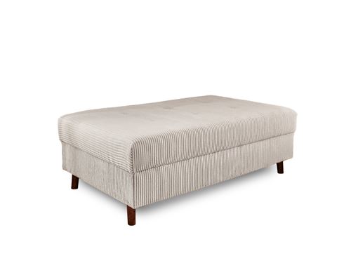 Non Communiqué Rune - Pouf Modulable - En Velours Côtelé - Gris Clair