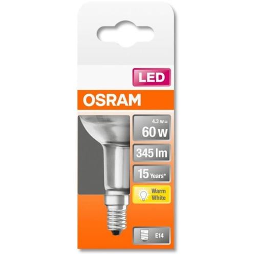 OSRAM Spot R50 LED verre clair 4,3W=60 E14 chaud