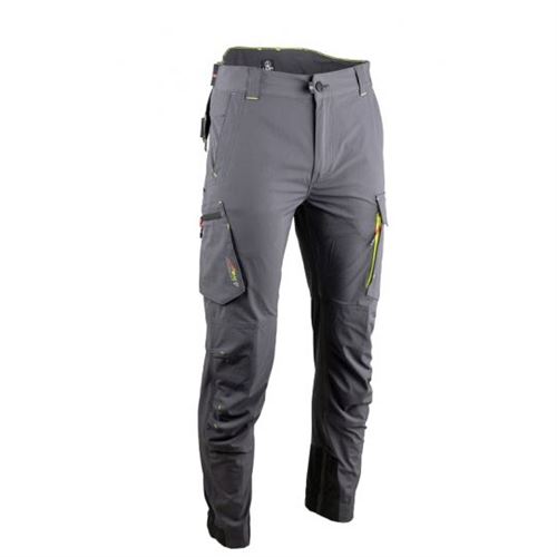 Non Communiqué Gris Foncé Pantalon Slim Multipoches Élastiqué Solaire - Lma - 1841-50