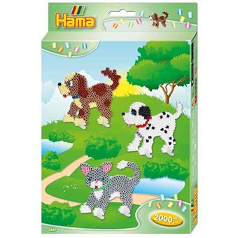 Hama Perlen 3712 Perles de Repasser Boîte Cadeau Bijoux avec Environ 2400 Perles MIDI Comprend Modèle de Plaque Hexagonale en Papier de Repassage Accessoires Cheveux pour Enfants de 5 Ans et Plus