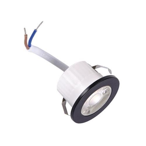 Mini Spot LED Encastrable 3W 38° Rond Noir SMD - Blanc Neutre 4000K - 5500K  - SILAMP - Achat & prix