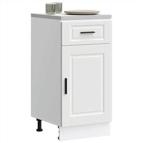 vidaXL - Armoire de cuisine Porto - Buffet de rangement - Blanc - Image 3