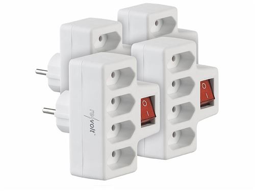 Non Communiqué Revolt : 4 Multiprises À 4 Prises Avec Interrupteur 10 A / 2300 W