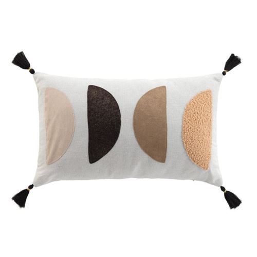 Generique Coussin Déco Pompons "Lumis" 30X50cm Multicolore - Image 3