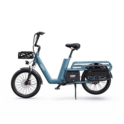 V&eacute;lo &eacute;lectrique OT01 48V 650W 62Nm 27Ah 80-100km 20"" frein hydraulique 180kg &eacute;clairage LED Bleu