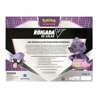 Coffret cartes pokémon v roigada de galar