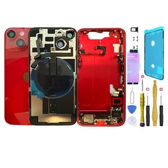 Chassis nu remplacement pour iPhone 11 ROUGE - Chassis Coque nu +Colle