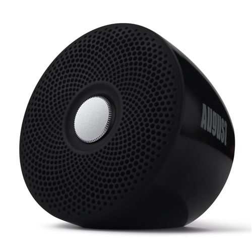 Enceinte Bluetooth Salle de Bain Waterproof Portable – August MS430 – Haut-Parleur Étanche Résistant à l'eau pour Douche - Noir
