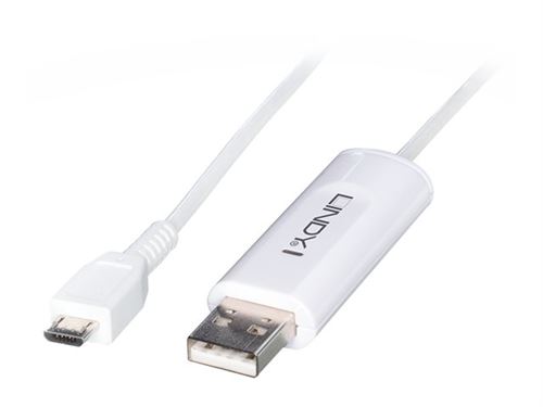 Lindy - USB-kabel - USB (M) naar micro-USB type B (M) - 1.2 m - wit